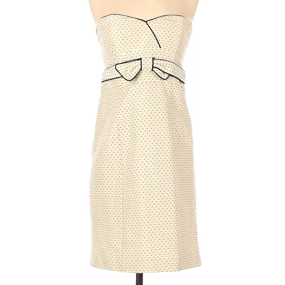Nanette Lepore | Y2K Embroidered Polka Dot Wiggle Dress